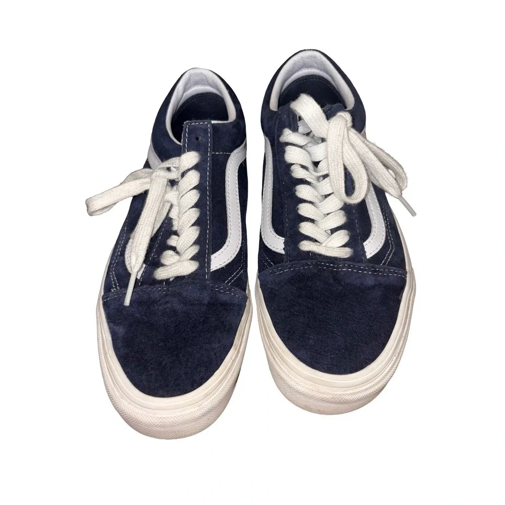 Vans Old Skool Deep Twilight Blue Skate Grunge M7.5/W9 HEIQ Eco Dry Water Repel